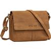 STILORD 'Miley' Elegante Borsa in Pelle Donna Piccolo Borsa Tracolla Pelle Vera Borsetta Vintage Borse a Spalla Borsello Cuoio con Cerniera y Tracolla per Tempo Libero, Colore:tan marrone - scuro