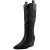 Toocool Stivali Donna Texani Cowboy Western Camperos Scarpe A Punta GA021 [nero, 37]