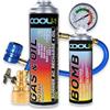Cool5 Summer AC Recharge + Kit Olio - Kit di Riparazione condizionatore - Sostituzione Gas refrigerante con Olio (R1234yf Gas sostitutivo) con Tubo di misurazione + Adattatore YF - per Auto a Partire