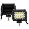 Willpower Faro LED Trattore 10cm 60W Faretto LED Luci di Lavoro Auto | 1PC Fendinebbia LED 4, Spot, 6000K Bianco, Impermeabile IP67, per 4x4 Barca Camion Agricolo Fuoristrada
