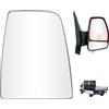 vsshe Specchio Retrovisore Superiore Destro, Vetro Specchietto Retrovisore Riscaldabile for Ford Transit MK8 (2014 and later) BK31-17A700-AA, 1855102, 1823997, Vetro a Specchio Sostituzione
