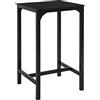 SoBuy Tavolo piccolo e alto Tavolo cucina quadrato Tavolo bar salvaspazio L60*P60*A100cm piano in vetro OGT38-SCH
