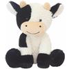 JOSON 22,9 cm peluche di mucca, simpatici animali di mucca, adatti per regali di Natale e compleanno per ragazzi e ragazze (posizione seduta)