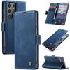 Azororo Cover per Samsung Galaxy S25 Ultra 5G, Premium PU Pelle Custodia, Magnetica Carta Fessura Portafoglio Case, Flip Cavalletto Custodia per Samsung Galaxy S25 Ultra- Blu