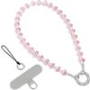 SURPHY Laccetto Cristalli per telefono,Cinturino da Polso in Cristallo,Bracciale Polso Donna,Cordino da Polso a Catena per iPhone, Borsa, Portafoglio,Portachiavi,Cristallo Rosa Brillante