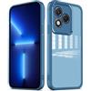 YUXING Cover per Honor 400 Lite Custodia Trasparente con Pellicola Protettiva Lenti Morbida Ultra Sottile Antiurto Bumper Slim Case - Blu