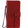 Fatcatparadise Cover per Samsung Galaxy A31, Custodia Samsung A31, Custodia Portafoglio a Libro in Pelle Flip Cover e TPU Silicone con Funzione Supporto Chiusura Magnetica per Galaxy A31 (Rosso)