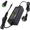 Weishuo Alimentatore 5V 5A 25W, Adattatore AC 100-240V a DC 5V, Spina 5.5x2.5mm (Compatibile con 5.5x2.1mm) - Caricatore Alimentatore per Strisce LED, Telecamere CCTV, Router, Monitor LCD,Lettore DVD, TV Box