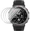 zZjoOoj 4 pellicole protettive per Amazfit T-Rex 3 Pro 48 mm/T-Rex 3 da 48 mm, vetro temperato da 48 mm, protezione schermo HD, senza bolle, antigraffio, durezza 9H