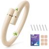LAXISCREED Braccialetti Antizanzare con Oli Essenziali - Bracciali Antizanzare Adulti & Bambini, 6 Ricariche + Patch per Dormire, Freschezza Naturale fino a 180 Giorni
