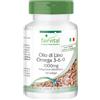 fairvital Omega-3-6-9 Capsule, ALTO DOSAGGIO con 2000 mg di olio di semi di lino (Flaxseed Oil) per dose giornaliera, acido linoleico naturale e acido alfa-linolenico, spremuto a freddo, 120 softgel