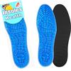Flintronic Gel Solette, Possono Essere Tagliate Plantare, Effetto Massaggio, Ricambio Ammortizzanti per Scarpe Sportive, Gel per Uomo e Donna per Camminare e Correre
