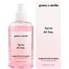 grace & stella Acqua di Rose Tonico Viso in Spray (240 ml) - Acqua Distillata alle con Acido Ialuronico, Tonico Rinfrescante Ideale per Tutti i Tipi di Pelle - Riduce i Rossori ed Eccesso di Sebo