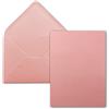 FarbenFroh by GUSTAV NEUSER Set di 25 biglietti singoli con busta, formato DIN A5, 14,8 x 21 cm, colore rosa antico con buste per lettere, formato DIN C5, 15,4 x 22 cm, chiusura per umidificazione.