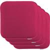 Brandsseller Set di 4 Cuscini in Feltro 35x35x2 cm - Cuscini quadrati e robusti per sedie da interno ed esterno, imbottiti e resistenti - Rosa