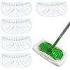 Dhisperares 5 Pezzi Secco/Umido Panni Lavapavimenti, Cuffie Microfibra per Swiffer | 25.4 X 11.5 cm Riutilizzabile Straccio Lavapavimenti per Pulizia di Polvere, Capelli, Macchie su Pavimenti di Vari Materiali