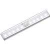 OxyLED Luci Armadio Led con Sensore, Armadio LED con Sensore Luce con Sensore di Movimento da Interno 6000K Batteria Auto ON/OFF Cucina Luce Lampada per Scale Corridoio Garage