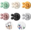 Vastsea 6 Pezzi Portaspazzolino in Silicone, Gancio Adesivo Multifunzion, Bagno Gancio, Impermeabile, Autoadesivo, Singolo Gancio, Per Parete per Appendere Bagno, Cucina, Soggiorno Soggiorno, Ufficio