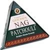 NKlaus Golden Nag Patchouli Piramidi per incenso (10 pezzi) - Coni di incenso e coni profumati per riflusso, armonia e coni spirituali, incenso