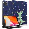 Uppuppy per Apple iPad Pro 12.9, per iPad 12.9 pollici Custodia per bambini Cute Folio Pencil Holder Donne Kawaii Ragazze Dinosauri Cover per iPad Pro 12.9 caso 6th/5th/4th/3rd Generation 2022/2021/2020/2018