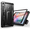 Dexnor Compatibile con Samsung Galaxy Tab S6 Lite Cover [Protezione dello schermo integrata e supporto], Custodia protettiva antiurto durevole di grado militare case - Nero