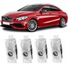 Motegear 4 Pezzi Luci Proiettore Porta Logo per Mercedes, illuminazione sottoscocca auto, luce LED di benvenuto, illuminazione d'ingresso