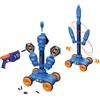 RedCrab 2 in 1 Gioco di Lancio e Tiro per Bambini, Bersaglio Elettrico Automatico con Luce e Suono, 1 Pistola Giocattolo e 8 Freccette in Schiuma, Gioco Interno Esterno Regalo Compleanno Natale
