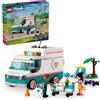 LEGO Friends Heartlake City Hospital Ambulance Set con 3 Personaggi, Idea Regalo per Bambini, Ragazze e Ragazzi dai 6 anni in su, Giocattolo Socio-Emozionale, Veicolo di Emergenza Medica, Ambulanza