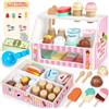 Dreamon Gelateria Giocattolo per Bambini 2 3 anni, Giocattoli in Legno Carretto Gelati Giocattolo, Giochi Bambini Montessori, Regalo Bambina 2 3 4 anni (Gelateria 46PCS)