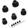 YijiaLink Set di pignoni in acciaio da 3,175 mm, 32P, 10T, 11T, 12T, 13T, 14T, compatibile con 1/10 crawler Truck Traxxas Arrma HSP HPI AXIAL Tamiya LOSI RC auto aggiornate parti (10T 11T 12T 13T 14T)