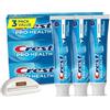 LuxPaks Dental Care Set: CRST Whitening Gel 3-Pack + LUXPAKS Squeezer | Whitening Gel Toothpaste 3-Pack, 4.3 oz Each, Reusable Toothpaste Squeezer Included