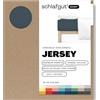 schlafgut Easy Jersey, lenzuola con angoli 180x200 cm a 200x200 cm, 100% cotone biologico, certificato ÖKO TEX, Grey Deep