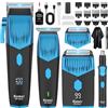 KEMEI 8534 - Set tagliacapelli elettrico professionale, rasoio per barba e naso, kit orecchie e capelli