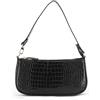 IBIZA VIBE Borsa effetto coccodrillo retrò ecopelle classica pochette a tracolla borsa per le donne