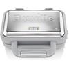 Breville DuraCeramic VST072 - Macchina per waffle antiaderente e facile da pulire con piastre rimovibili di riempimento profondo, bianco e acciaio inox