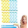 BN 12 pezzi capelli Rulli Kit per lo styling bigodini a spirale per capelli con 2 ganci per lo styling