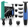 VOYOR Rasoio Elettrico Barba Impermeabile All-in-One Wet/Dry Blu TX510