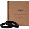 vinsk® Elastici per Capelli Unisex da 25 Pezzi | Morbidi e con Tenuta Forte | Neri e Versatili per Uomo e Donna