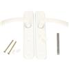 KOTARBAU® Maniglia per porta 72 mm sinistra destra WC bianco piastra lunga in alluminio