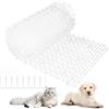 AKOLAFE Griglia per spine contro gatti, 30 x 200 cm, per giardino, in plastica, con 8 punte, colore bianco, per cani, gatti, animali selvatici, interni ed esterni
