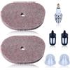 Haishine Filtro aria (confezione da 2) per decespugliatori Stihl FS40 FS40C FS50 FS50C FS50L FS56 FS56R FS56C FS56RC FS70 FS70C, ricambio per 4144-124-2800, filtro aria con candela