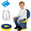 GOOKALA Sedile Vasino Portatile, Sedia da Toilette Pieghevole Per Addestramento Per Bambini Vasino Da Viaggio Per Interni All'aperto Con Custodia Da Viaggio Blu aggiornato