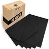 Japun - Buste (50 pezzi) - formato C5, 220 x 156 mm, nero | Busta da lettera in carta da 150 g/m², con chiusura gommata, senza finestra, per inviti da scrivere e stampare