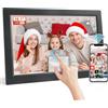 Johnziny FRAMEO - Cornice digitale da 10,1 pollici, 1280 x 800P IPS LCD Touch Screen Smart Cloud, con 16 GB di memoria, rotazione automatica, facile condivisione di foto video tramite app Frameo
