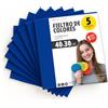 OFITURIA Feltro Colorato per Artigianato, Fai-da-te, Progetti Scolastici, Scrapbooking, Cucito Creativo e Decorazioni 40x30cm (Blu Scuro, 5 pz)