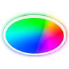 Briloner - Pannello LED con telecomando, dimmerabile, CCT, RGBIC, piatto, luce indiretta, pannello soffitto, pannelli LED, pannelli soffitto, pannelli luminosi, luce panello, 42x3 cm, bianco