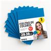 OFITURIA Feltro Colorato per Artigianato, Fai-da-te, Progetti Scolastici, Scrapbooking, Cucito Creativo e Decorazioni 20x30cm (Blu, 5 pz)