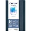Canson Professional Book, carta per acquerello, grana fine, 300 gsm, 140 lb, taccuino cucito, copertina rigida, 14 x 21,6 cm, bianco, 24 fogli