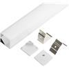 VoltShine Scopri il profilo angolare a cubo extra sottile, ideale per finiture eleganti e moderne. Il design da 16 x 16 mm assicura una transizione perfetta nei tuoi progetti di riqualificazione.