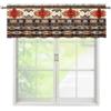 ZFRXIGN Mantovane sud-occidentali per finestre Trattamenti Copertura Cucina Finestra Mantovana corta Tenda per finestra Bagno Decorare Patio Valance Soggiorno Tende per Finestre 137x45 Pollici Stile